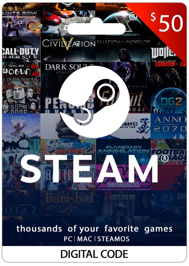 STEAM 50 USD STEAM 50 USD