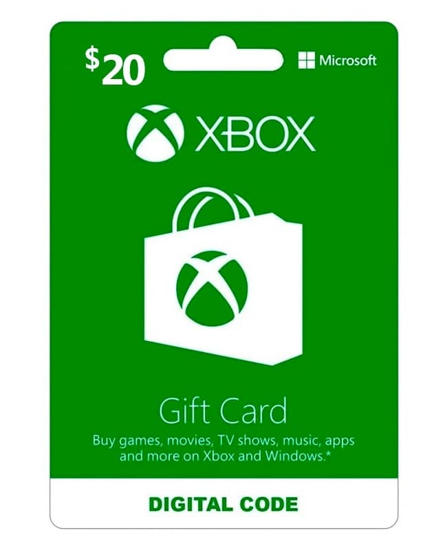 XBOX GIFT CARD 20$ USA XBOX GIFT CARD 20$ USA