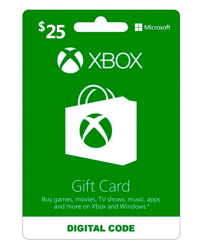 XBOX GIFT CARD 25$ USA XBOX GIFT CARD 25$ USA