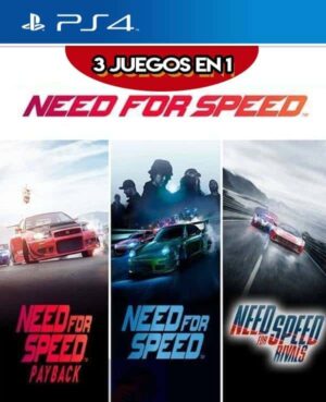 3 JUEGOS EN 1 NEED FOR SPEED PAYBACK MAS NEED FOR SPEED MAS NEED FOR SPEED RIVALS PS4