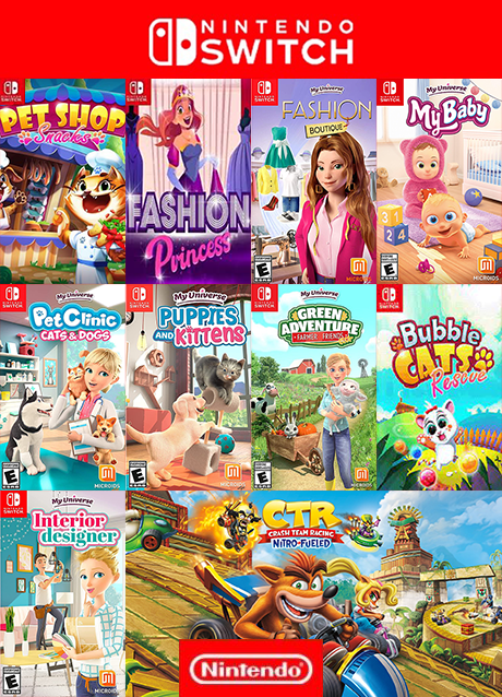 ゲーム10点セット（PS5・PS4・switch・3DS） PACK ESPECIAL NIÑAS 10 JUEGOS EN 1 | Juegos digitales Panama