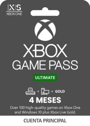 XBOX GAME PASS ULTIMATE SUSCRIPCIÓN DE 4 MESES CUENTA PRINCIPAL