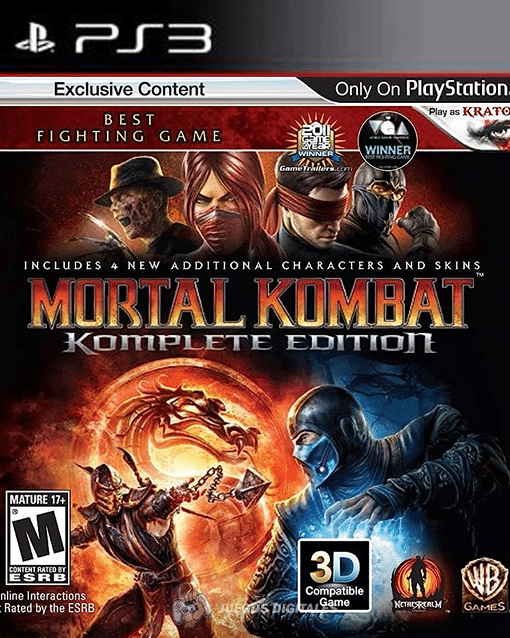 その他 PS3 MORTAL KOMBAT KOMPLETE EDITION PS3 | Juegos digitales Panama