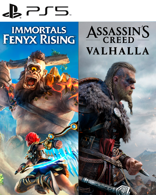 2 JUEGOS EN 1 ASSASSINS CREED VALHALLA MAS IMMORTALS FENYX RISING PS5 2 JUEGOS EN 1 ASSASSINS CREED VALHALLA MAS IMMORTALS FENYX RISING PS5