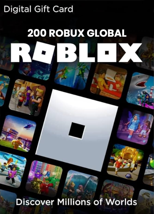 Roblox Gift Card - 200 Robux GLOBAL Roblox Gift Card - 200 Robux GLOBAL