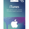 ITUNES 15 USD 1 itunes 15