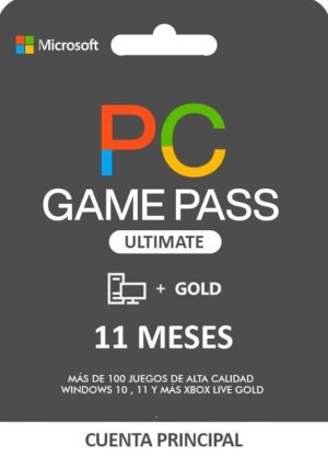 PC GAME PASS ULTIMATE SUSCRIPCIÓN DE 11 MESES CUENTA